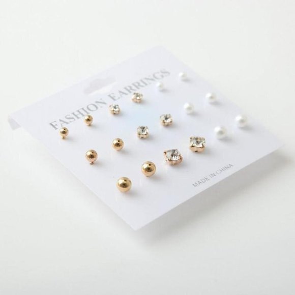 Set Pack Earrings Stud Women Circle Bohemian Hoop Drop Cute Trendy Jewelry - Picture 2 of 6